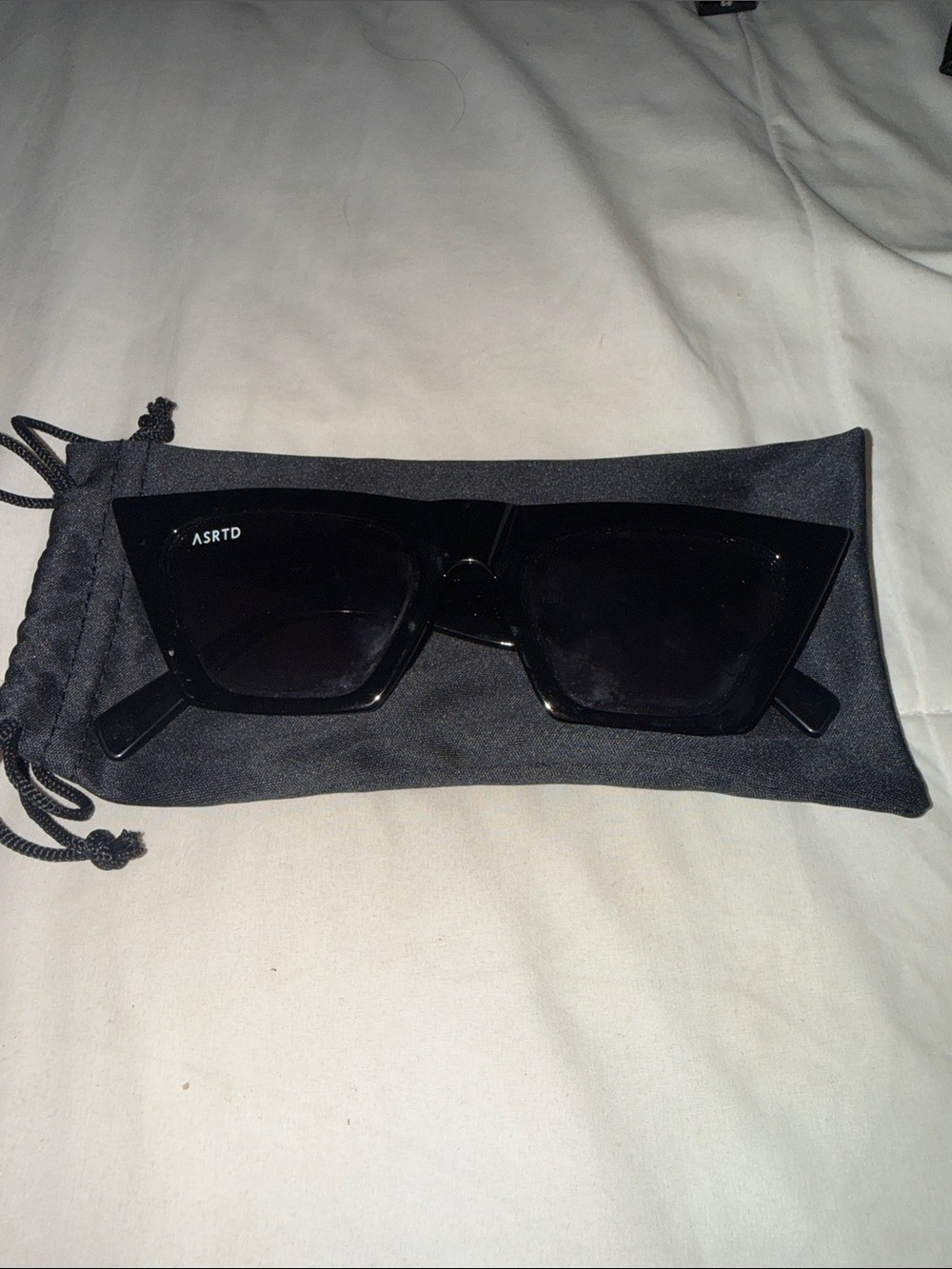 ASRTD Black Cat-Eye Sunglasses